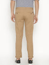 T-Base Men Brown Straight Fit Easy Wash Chinos Trousers