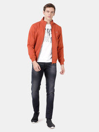 T-Base Men Orange Sweatshirt