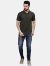 T-Base Men Polo Collar Pockets T-Shirt