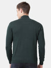 T-Base Men'S Green Turtle Neck Pullover
