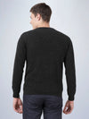V Neck Lambswool Black Full Sleeve Pullover