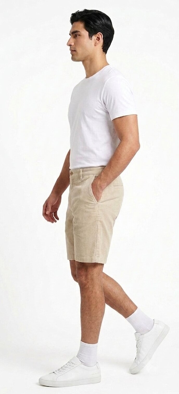 Men’s Sand Casual Shorts – Regular Fit