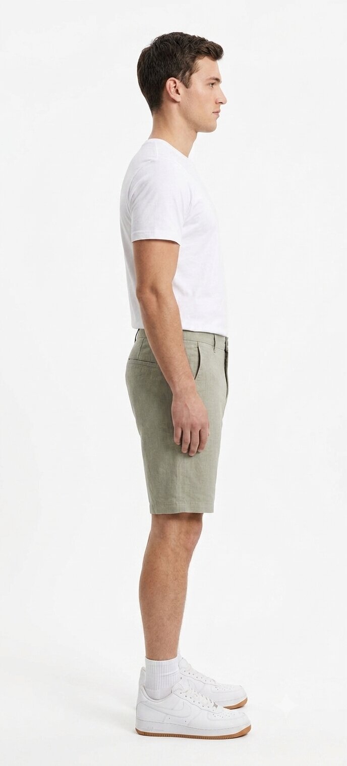 Tbase Men's Solid Regular Fit Cotton Shorts–Cement