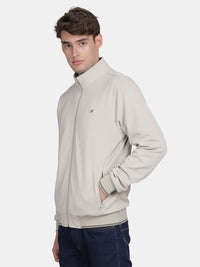 Men’s Classic Stine Grey Polyester Jacket - Regular fit