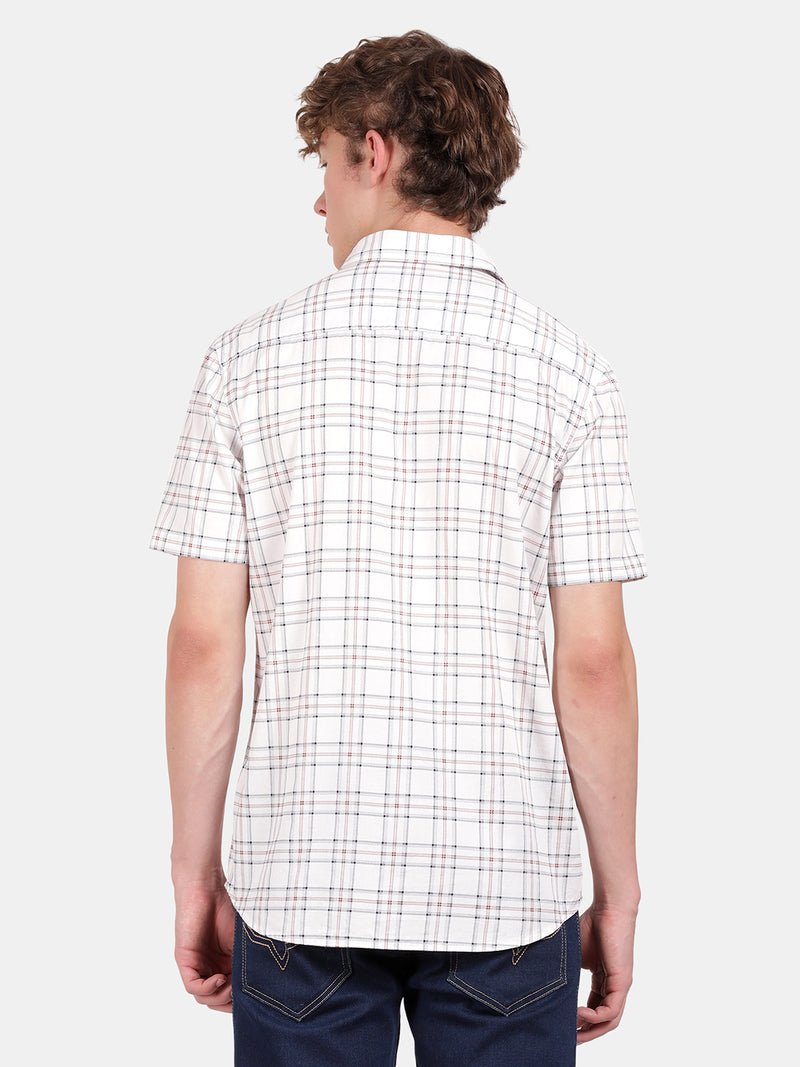 HALF SLEEVE COTTON PRINTED SHIRT