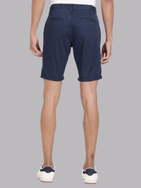 Overdyed Estate Blue Fold Up Chino Shorts