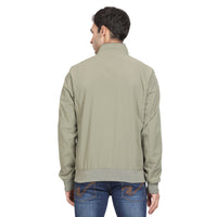 Men’s Classic Sage Green Polyester Jacket - Regular fit