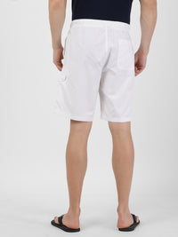 Men’s White Casual Shorts – Regular Fit