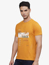 T-Base Men Typography Printed Applique T-Shirt