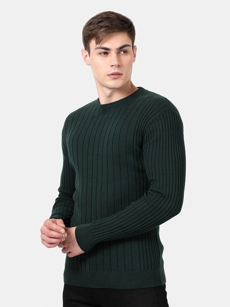 T-Base Men Green Pullover