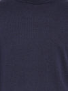 T-Base Men Navy Blue Solid Pullover Sweater