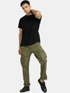 T-Base Men Mid-Rise Cargos Trousers