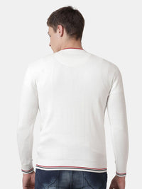 T-Base Men Off White Pullover