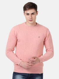 T-Base Round Neck Long Sleeves Woollen Pullover Sweater