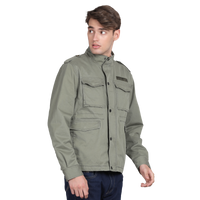 Men’s Classic Light Olive Cotton Jacket - Regular fit