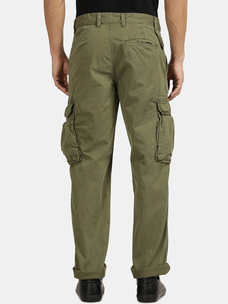 T-Base Men Mid-Rise Cargos Trousers