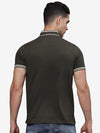 T-Base Men High Neck Applique T-Shirt