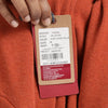 V Neck Burnt Orange Melange Full Sleeve Pullover