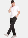 T-Base Men Mid Rise Pure Cotton Cargos Trousers