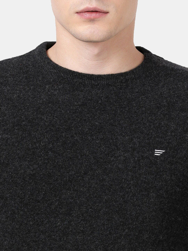 T-Base Round Neck Woollen Pullover Sweater