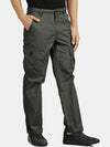 T-Base Men Mid Rise Pure Cotton Cargos Trousers