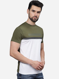 T-Base Men Tribal Colourblocked Pockets T-Shirt