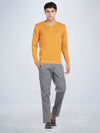 V Neck Spruce Yellow Full Sleeve Pullover