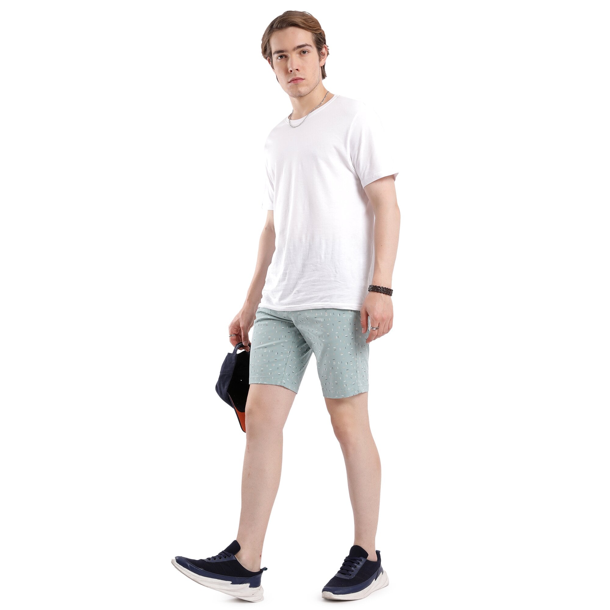 Tbase Men’s Printed Casual Shorts – Canton Green