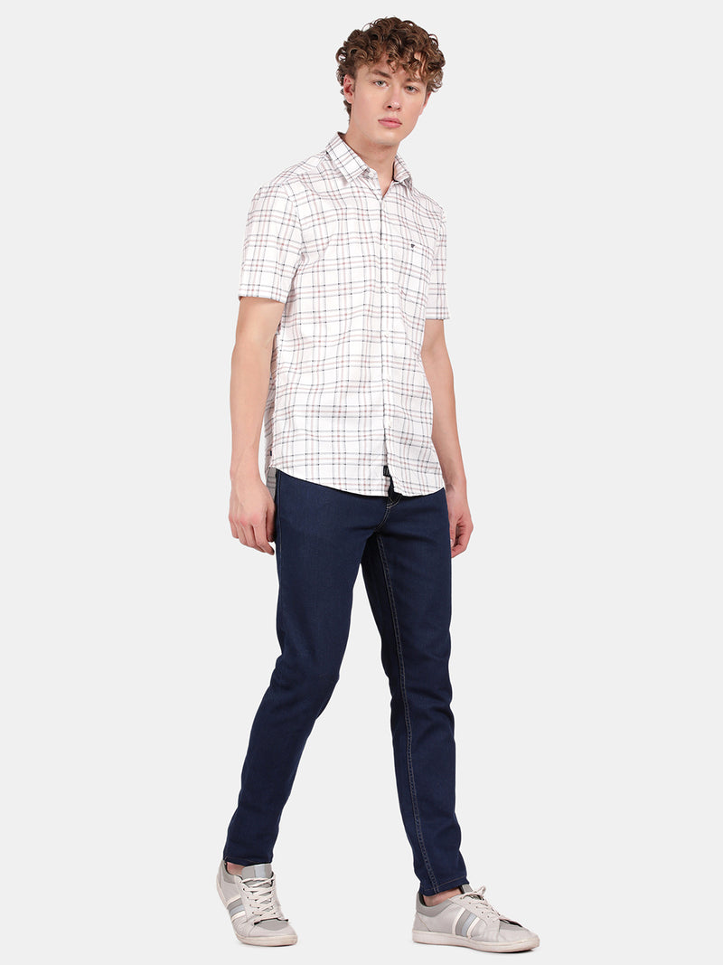 HALF SLEEVE COTTON PRINTED SHIRT