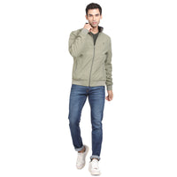 Men’s Classic Sage Green Polyester Jacket - Regular fit