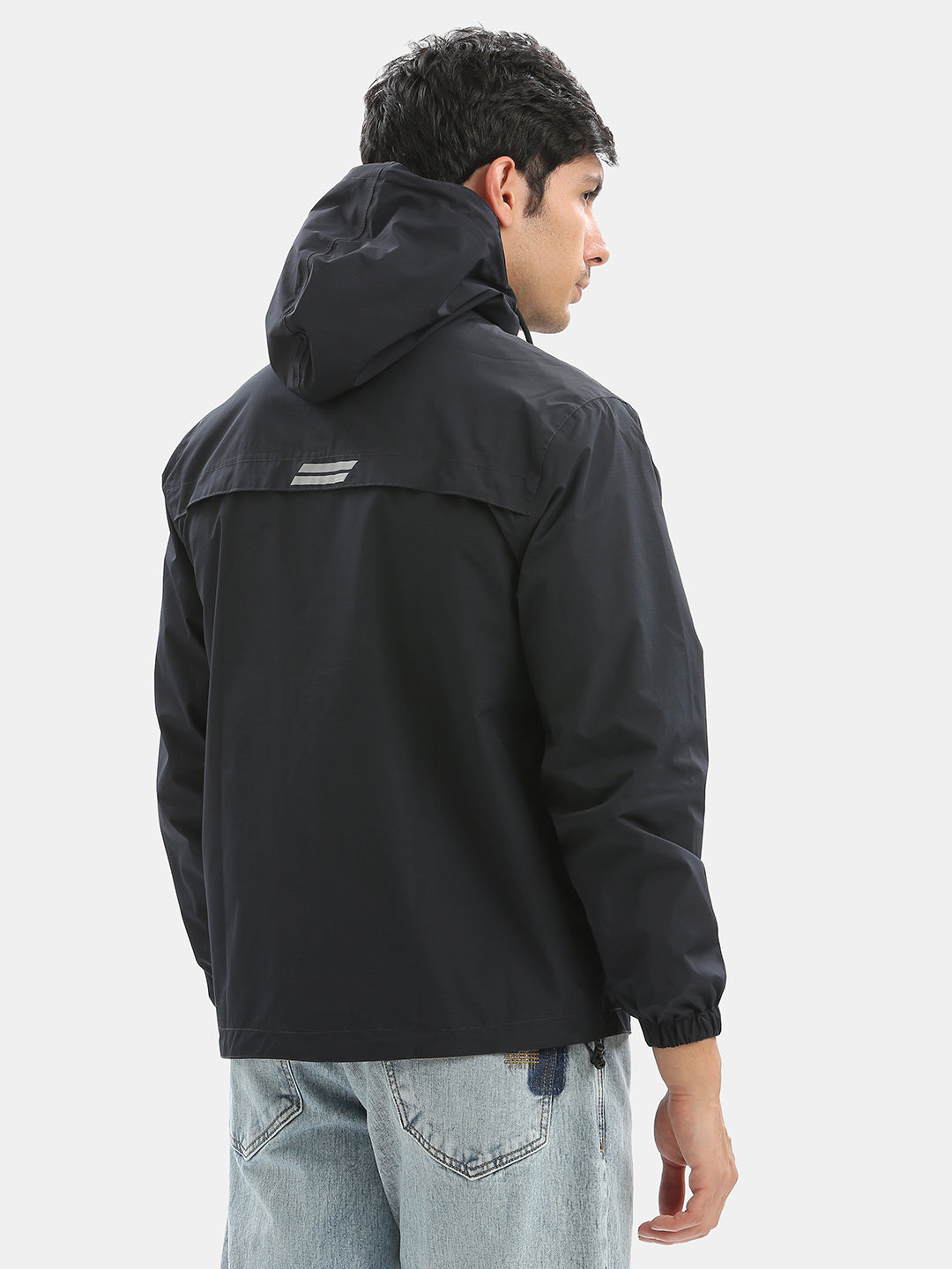 TBASE Reversible Rain Jacket | Waterproof Lightweight Jacket| Navy
