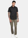 HALF SLEEVE COTTON TWILL SHIRT