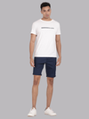 Overdyed Estate Blue Fold Up Chino Shorts