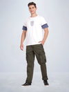 Solid Overdyed Cargo Pants