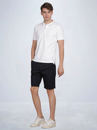 Men’s Dark Navy Casual Shorts – Regular Fit