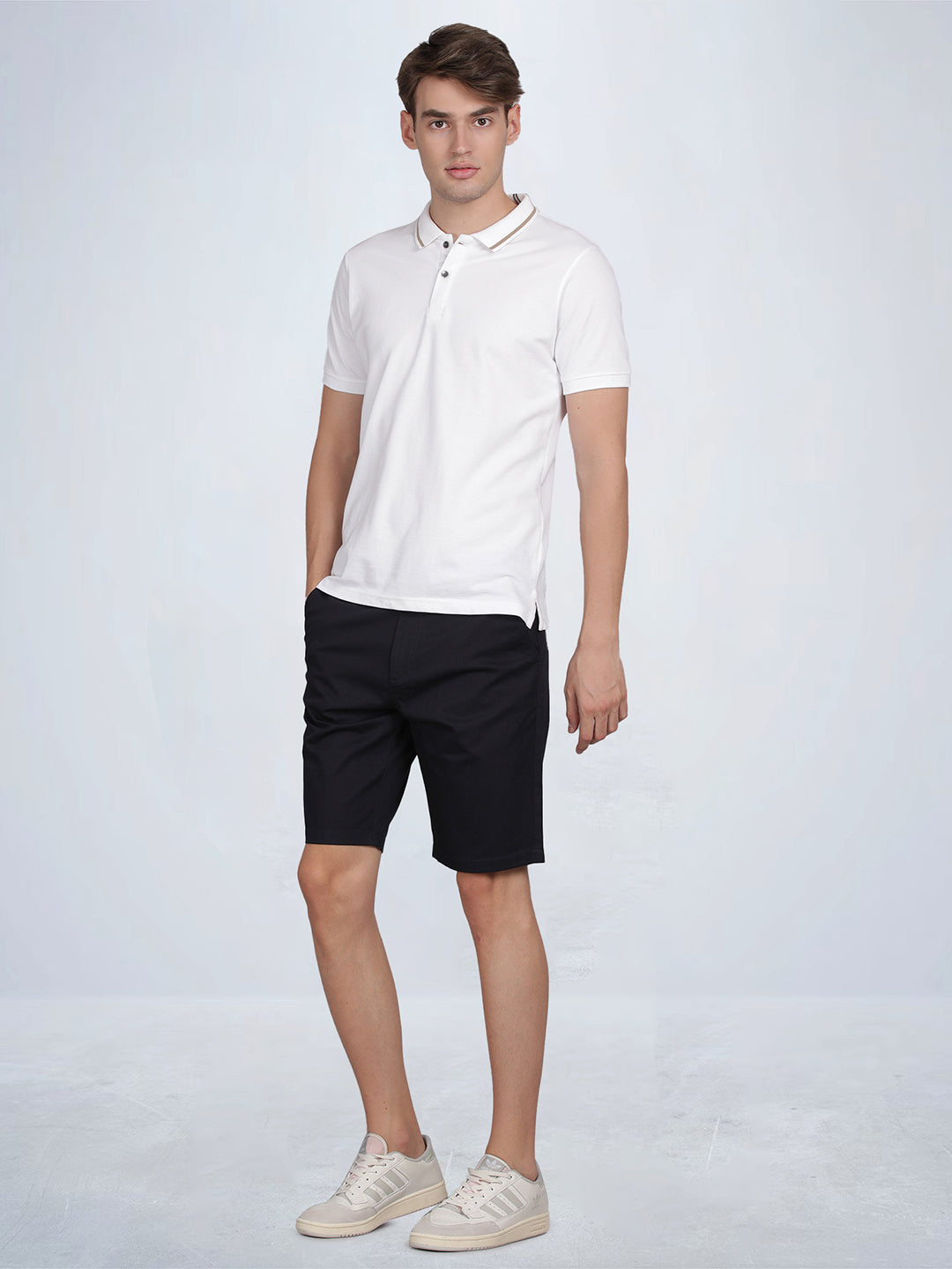 Men’s Dark Navy Casual Shorts – Regular Fit