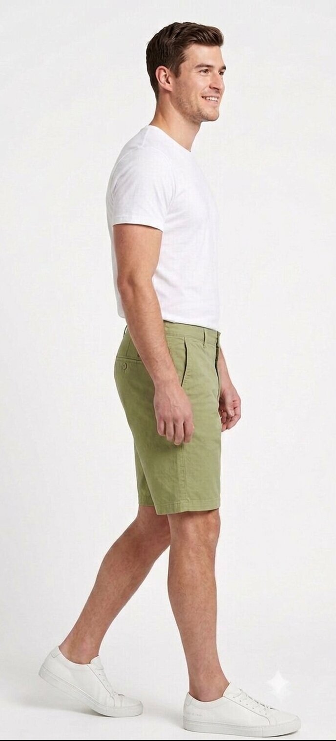 Tbase Men's Solid Regular Fit Cotton Shorts– CANTON GREEN