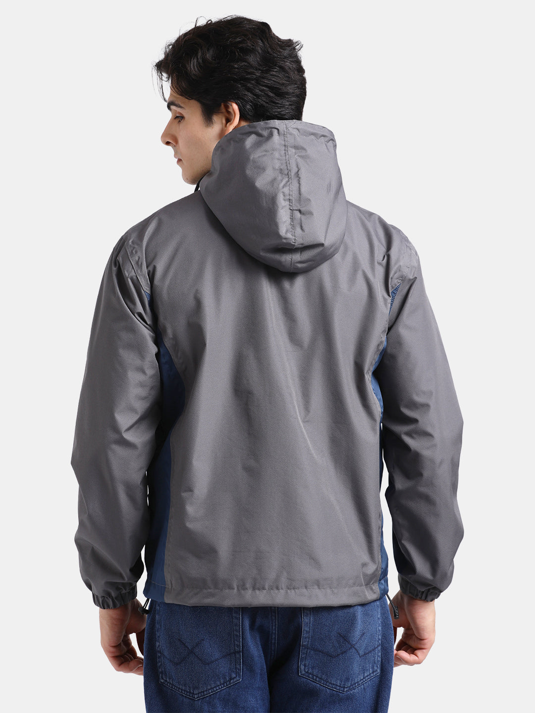 TBASE Men’s DARK GRAY Waterproof Rain Jacket with Hood