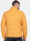 Men Mustard Windcheater Puffer Jacket