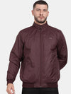 t-base Mock Collar Windcheater Bomber Jacket