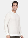T-Base Ribbed Round Neck Cotton Pullover Sweaters
