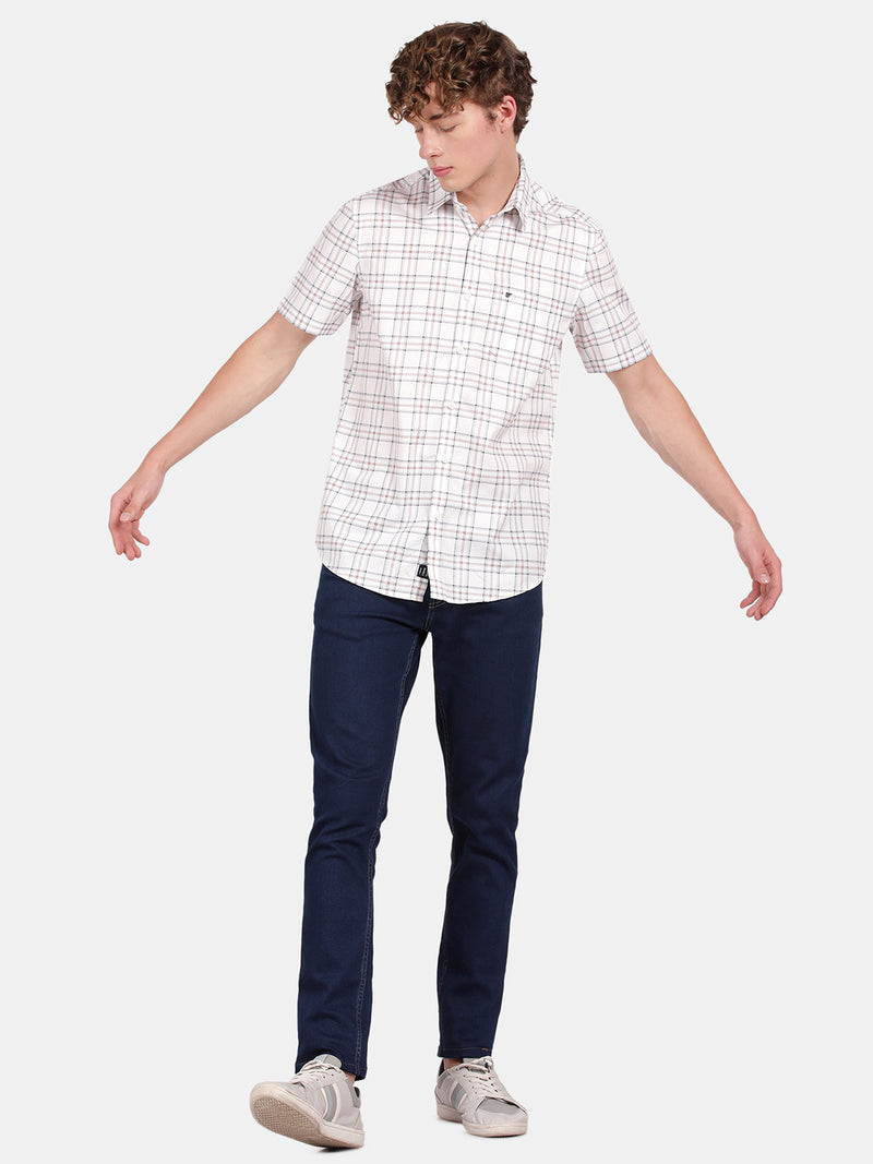 HALF SLEEVE COTTON PRINTED SHIRT