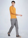 V Neck Spruce Yellow Full Sleeve Pullover