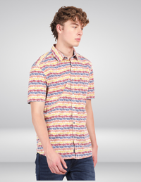 HALF SLEEVE COTTON PRINTED SHIRT