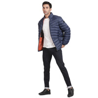 Men’s Classic Ink Blue Polyester Jacket - Regular fit