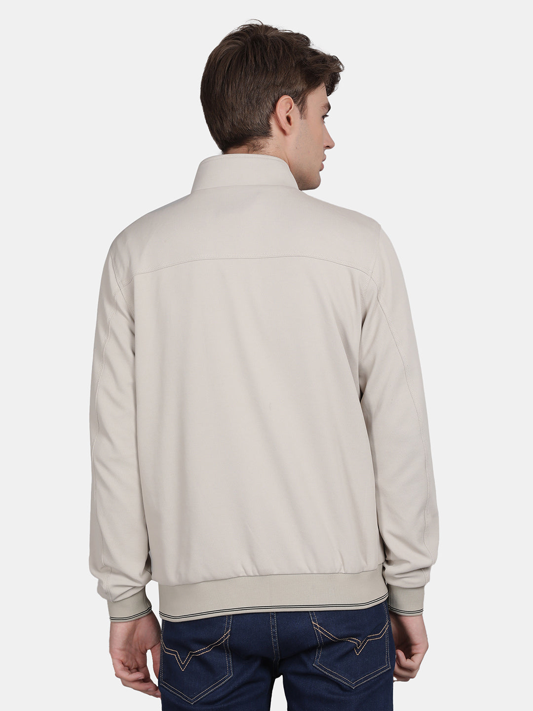 Men’s Classic Stine Grey Polyester Jacket - Regular fit