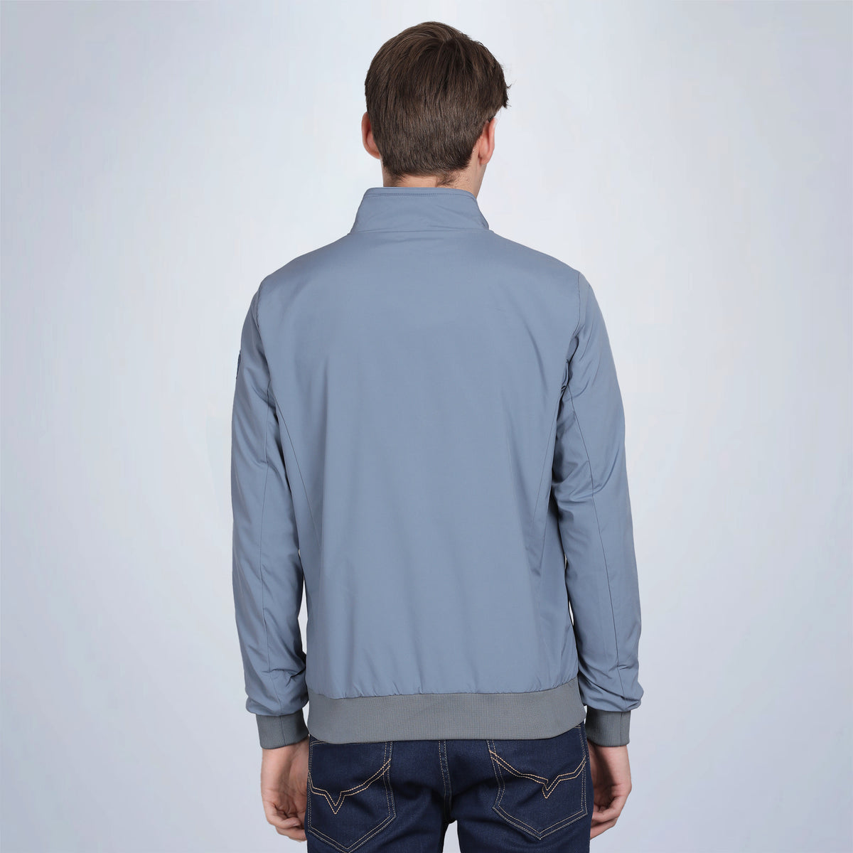 Men’s Classic Aqua Polyester Jacket - Regular fit