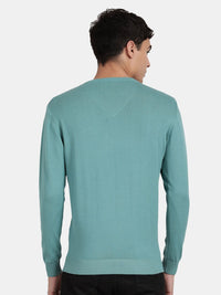 V Neck Porcelain Full Sleeve Pullover