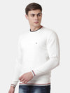 T-Base Men Off White Pullover