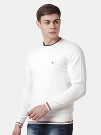 T-Base Men Off White Pullover